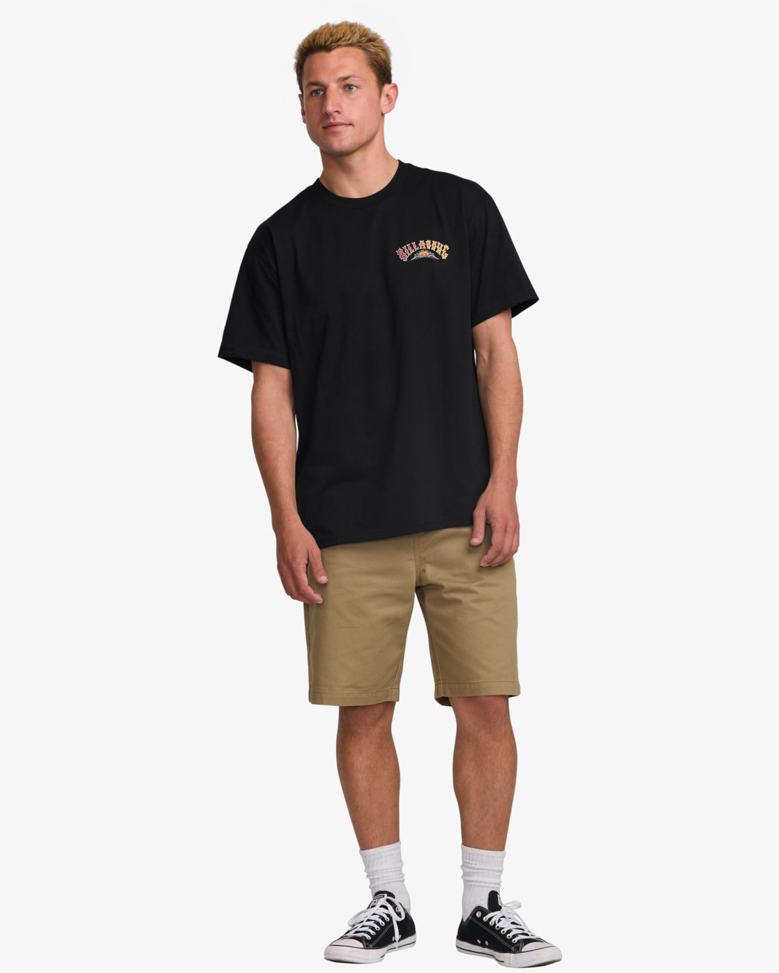  BILLABONG THROWBACK REGULAR T-SHIRT BLACK