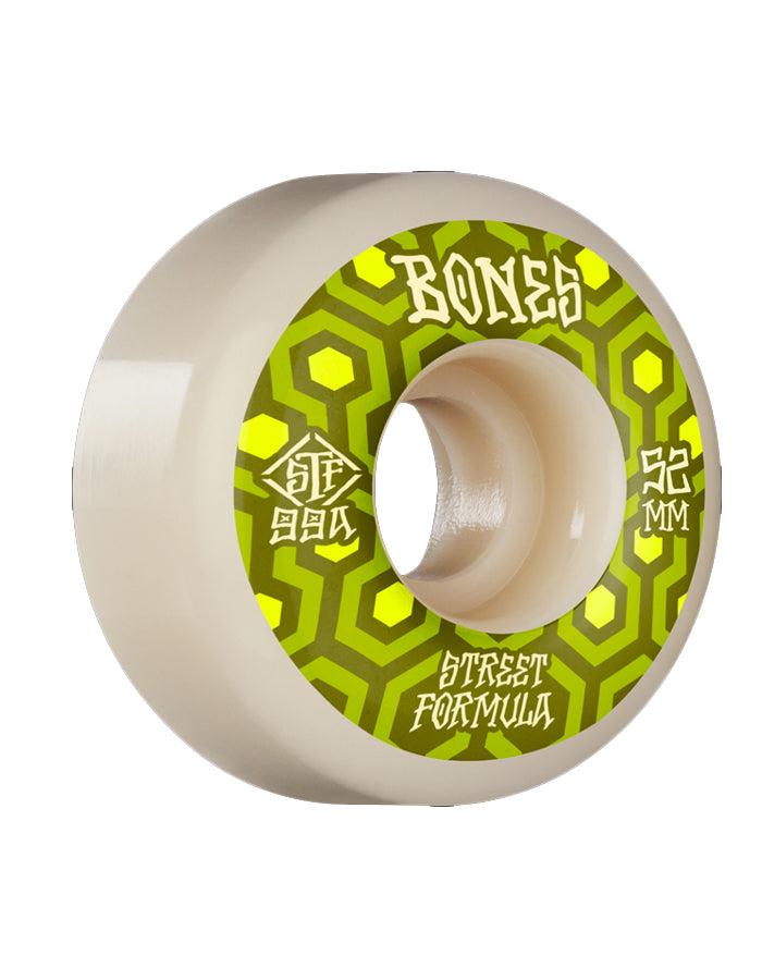  BONES SKATEBOARDS WHEELS STREET TECH FORMULA RETROS 52MM 99A