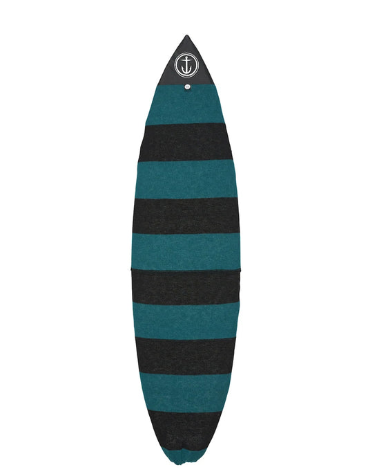  CAPTAIN FIN BOARDSOCK COVER STRETCH SHORTBOARD BLACK GREEN