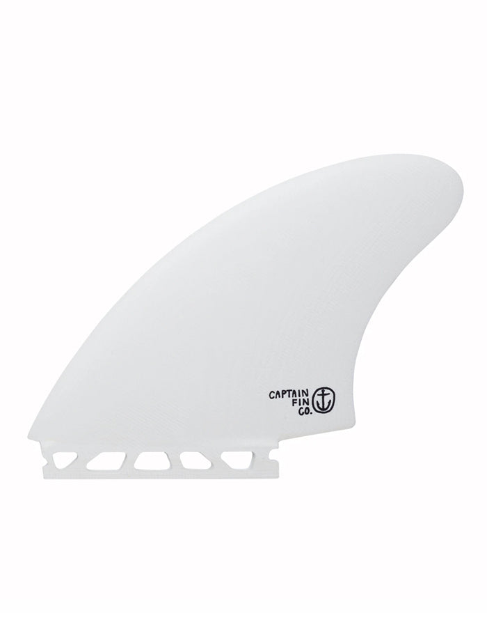  CAPTAIN FIN CF KEEL TWIN WHITE SINGLE TAB