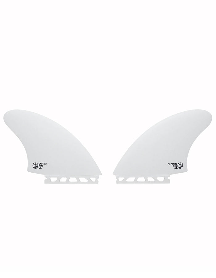  CAPTAIN FIN CF KEEL TWIN WHITE SINGLE TAB