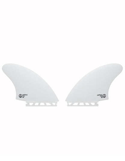  CAPTAIN FIN CF KEEL TWIN WHITE SINGLE TAB