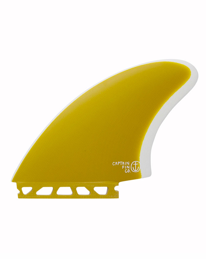  CAPTAIN FIN CF KEEL TWIN YELLOW SINGLE TAB