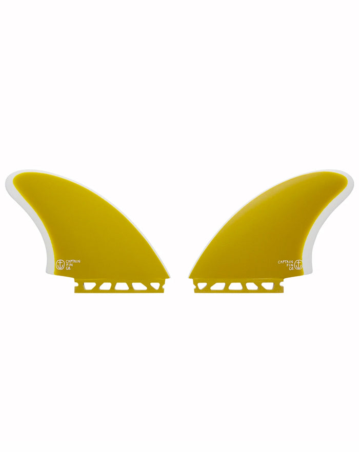  CAPTAIN FIN CF KEEL TWIN YELLOW SINGLE TAB
