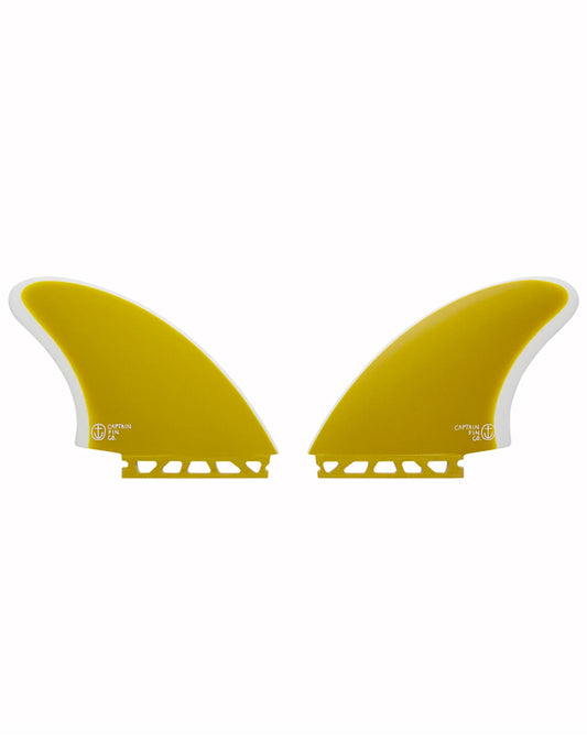  CAPTAIN FIN CF KEEL TWIN YELLOW SINGLE TAB