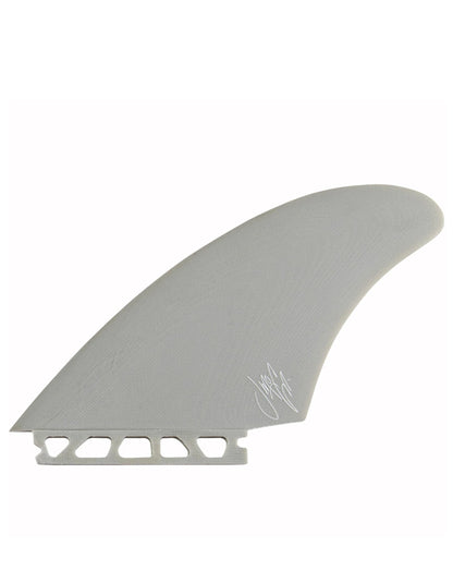 CAPTAIN FIN JEFF MCCALLUM TWIN GLASS FIN SINGLE TAB WHITE