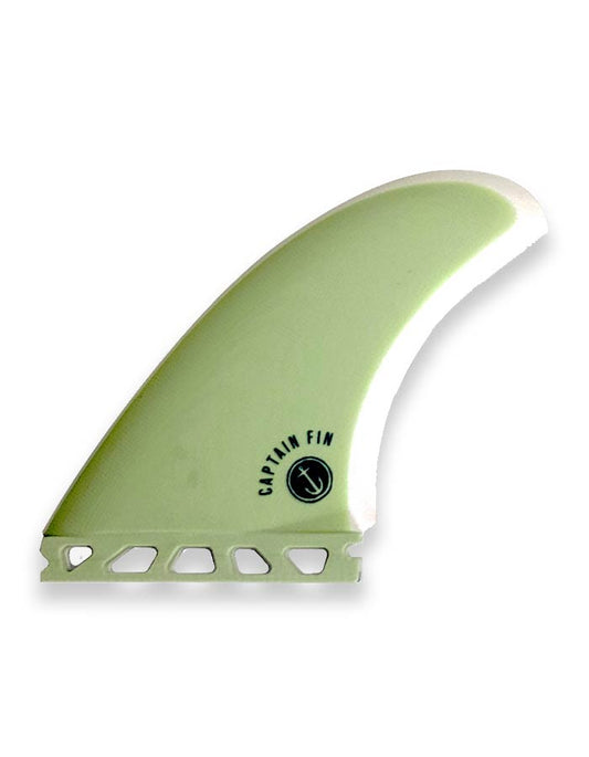  CAPTAIN FIN TYLER TWIN + TRAILER ESPECIAL FIBERGLASS SINGLE TAB MIST GREEN