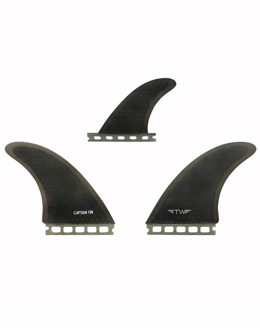  CAPTAIN FIN TYLER WARREN TW TWIN + TRAILER HC SINGLE TAB BLACK