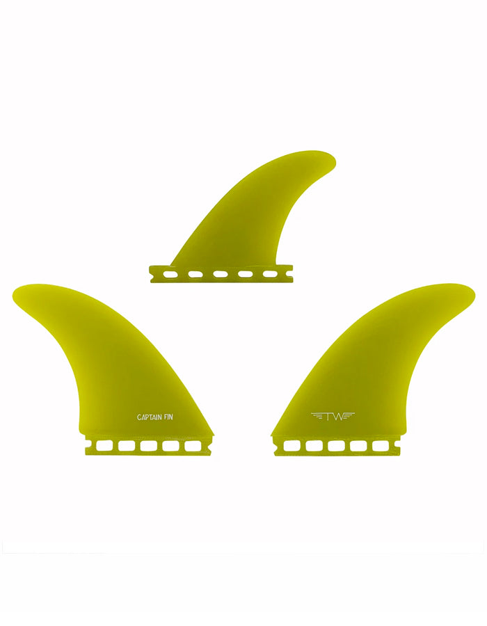  CAPTAIN FIN TYLER WARREN TW TWIN + TRAILER FB SINGLE TAB YELLOW