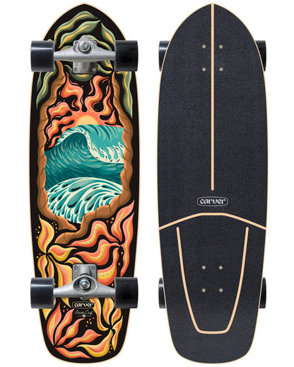 Carver™ CARVER 32" PSYCHEDELIC SUNSET SURFSKATE COMPLETE CX / C7