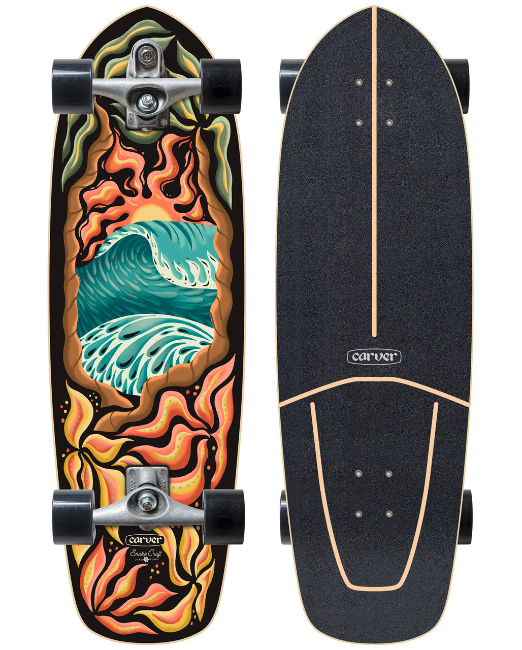 Carver™ CARVER 32" PSYCHEDELIC SUNSET SURFSKATE COMPLETE CX / C7