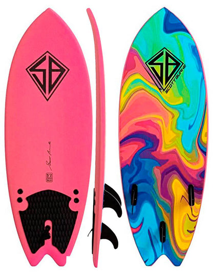  CBC BURKE 5'2" SOFTBOARD FISH FCS FINS