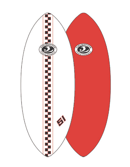  CBC SKIMBOARD FIBERGLASS/EPOXY 51''