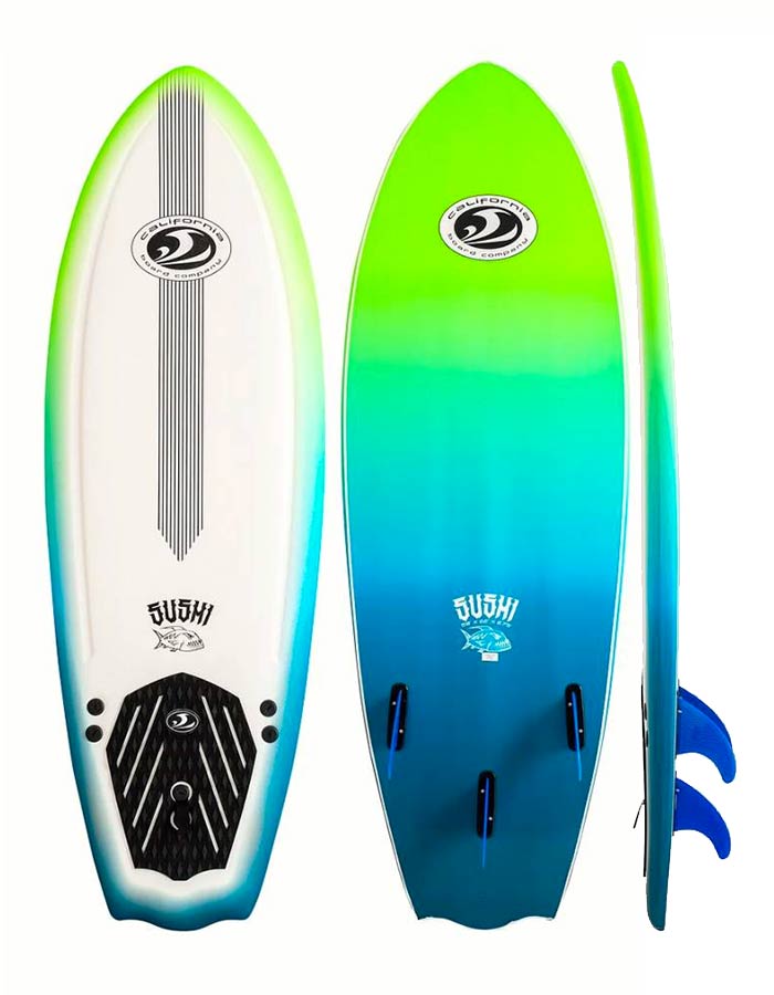  CBC SUSHI 5'8" SOFTBOARD FCS FINS