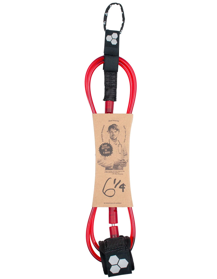  CHANNEL ISLAND DANE REYNOLDS SIGNATURE STANDARD LEASH 6'0" 1/4 RED