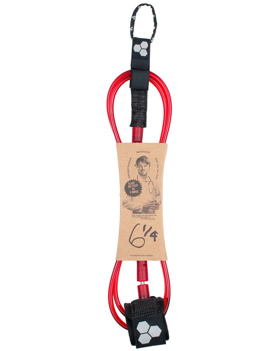  CHANNEL ISLAND DANE REYNOLDS SIGNATURE STANDARD LEASH 6'0" 1/4 RED
