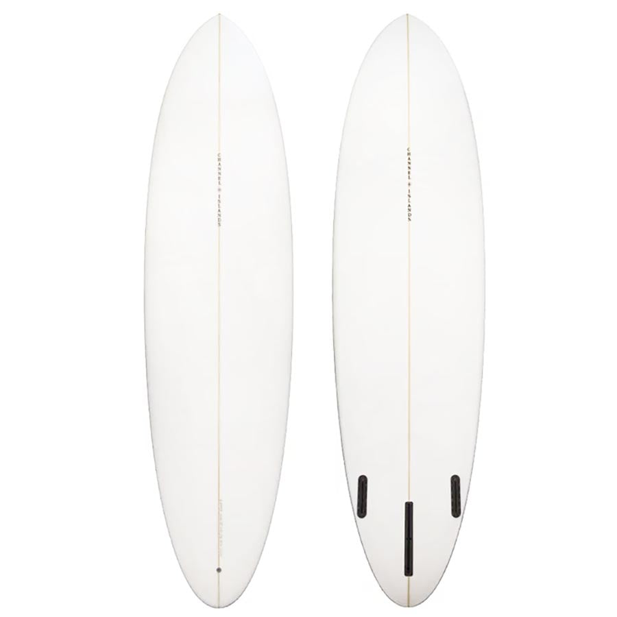  CI MID CHANNEL ISLANDS SURFBOARD MID LENGTH WHITE