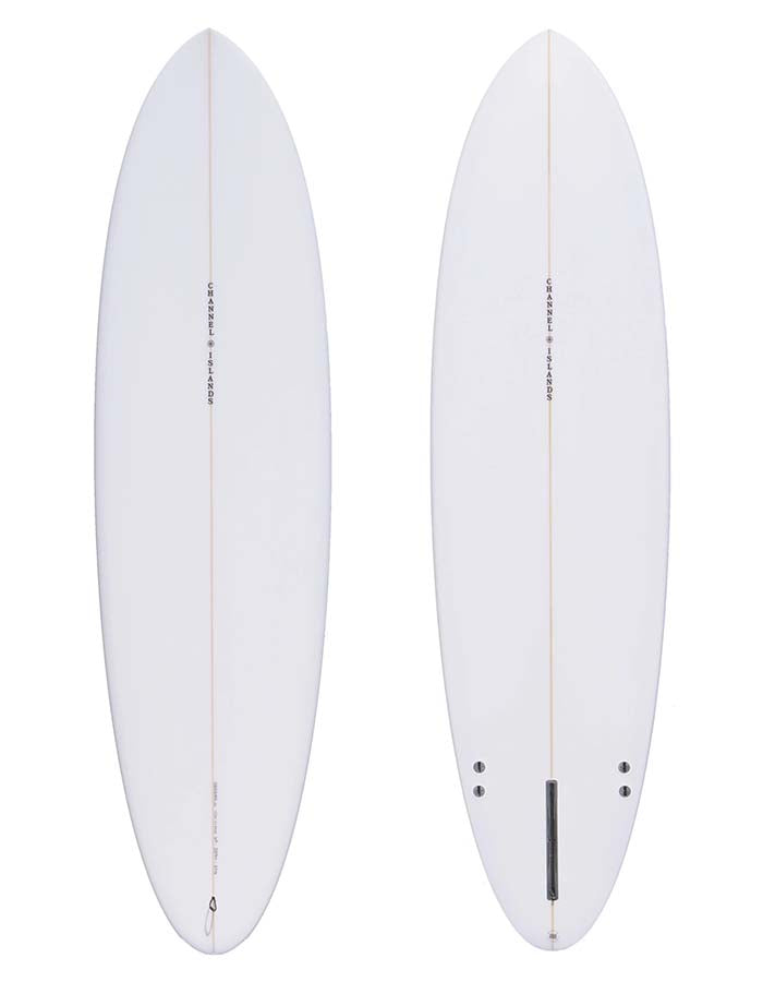  CI MID CHANNEL ISLANDS SURFBOARD MID LENGTH WHITE
