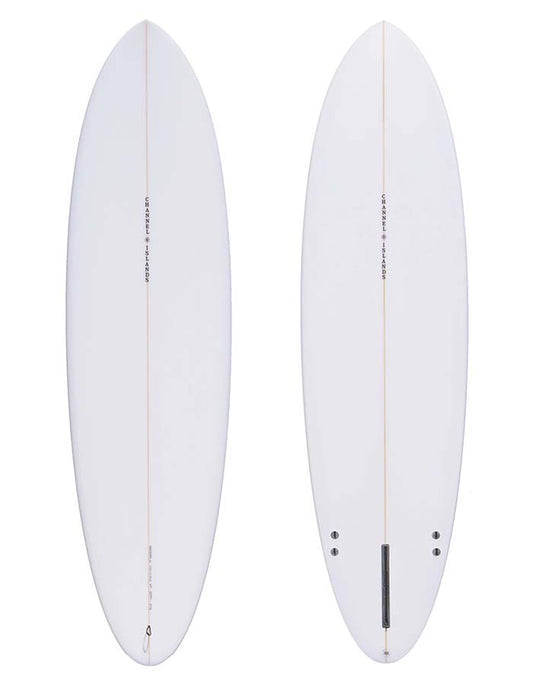  CI MID CHANNEL ISLANDS SURFBOARD MID LENGTH WHITE