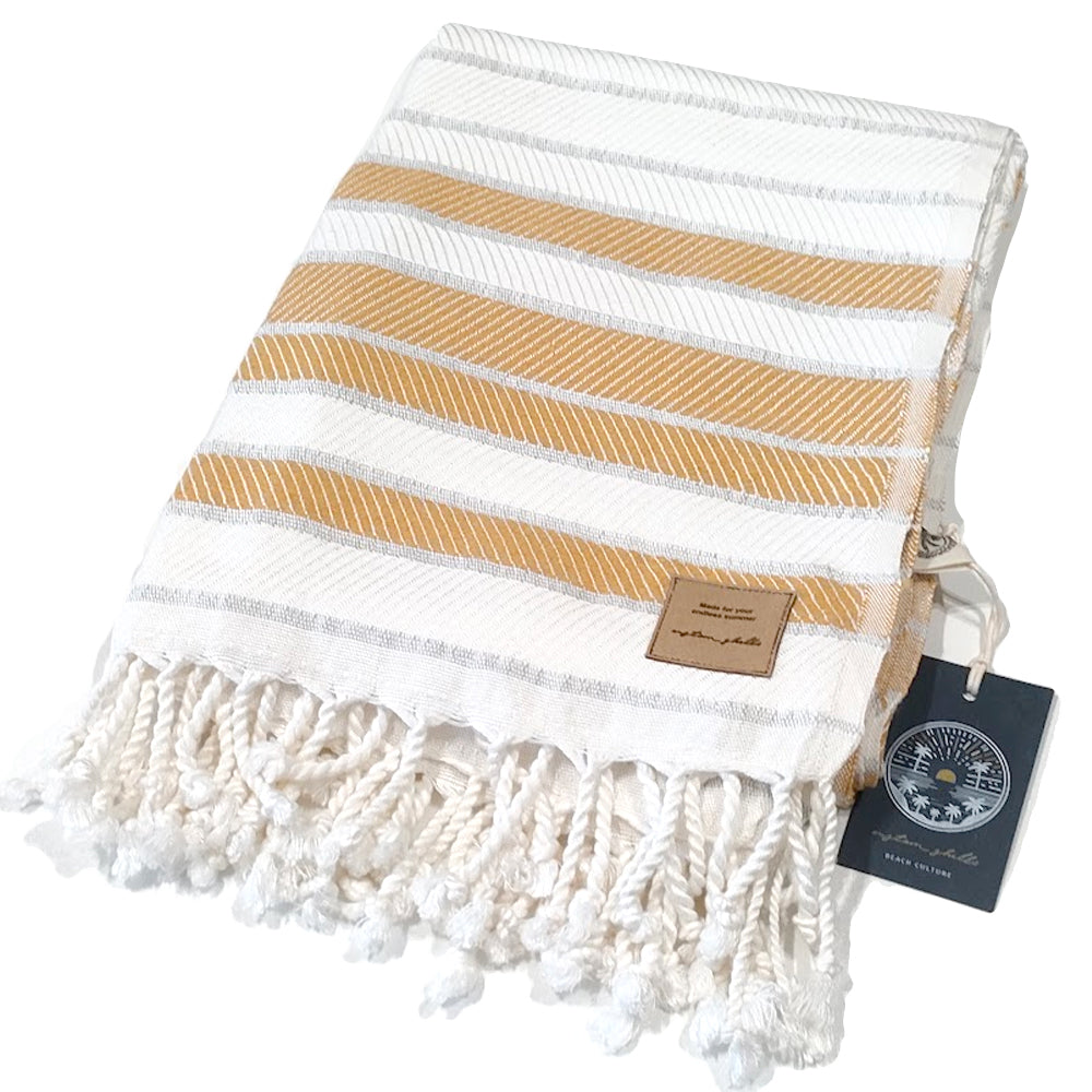  CUSTOM SHELLS BEACH TOWEL BAMBOO
