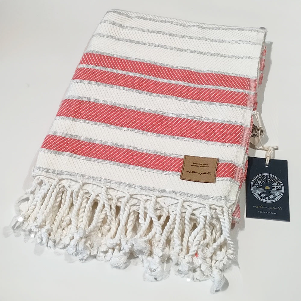  CUSTOM SHELLS BEACH TOWEL BAMBOO
