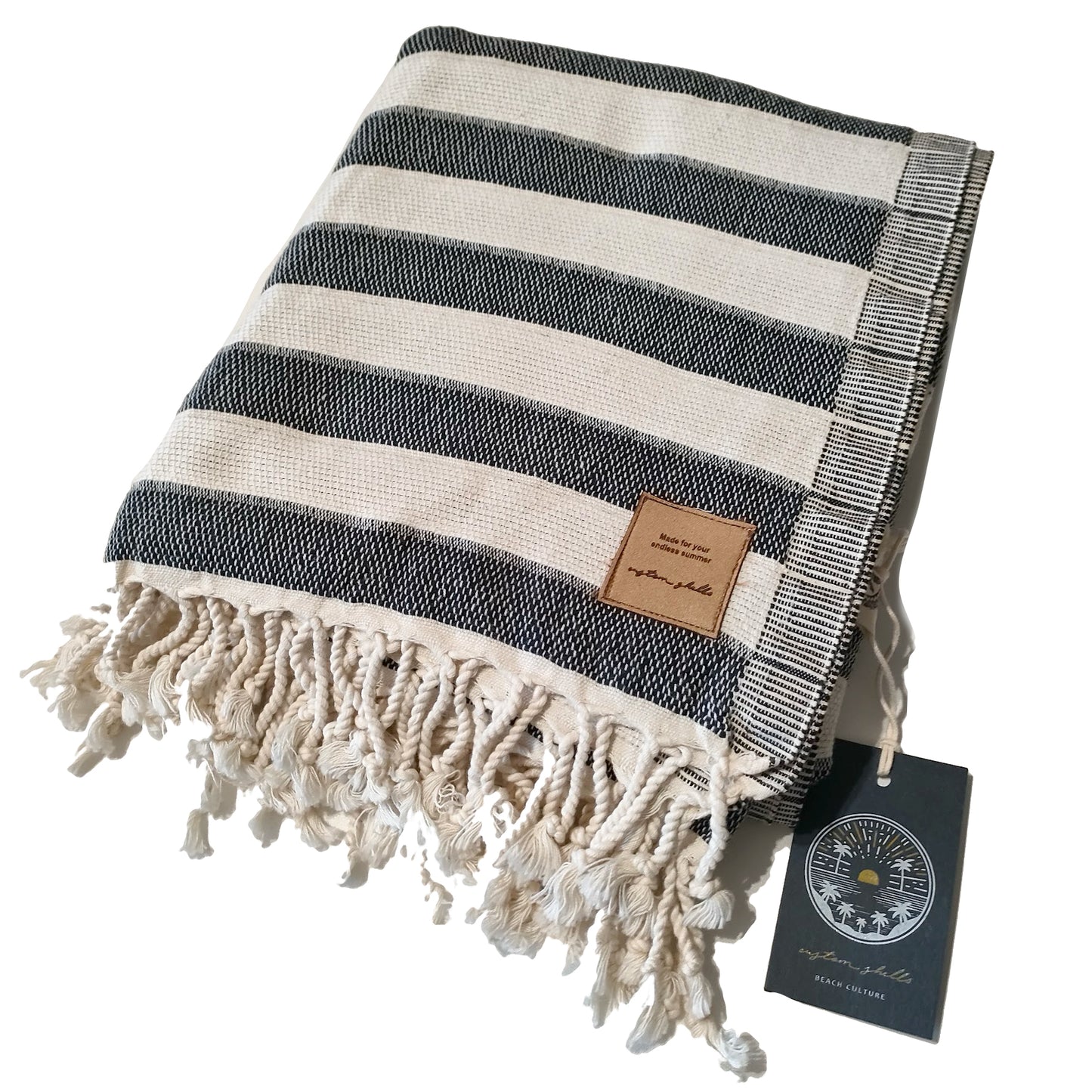  CUSTOM SHELLS BEACH TOWEL FISHERMAN
