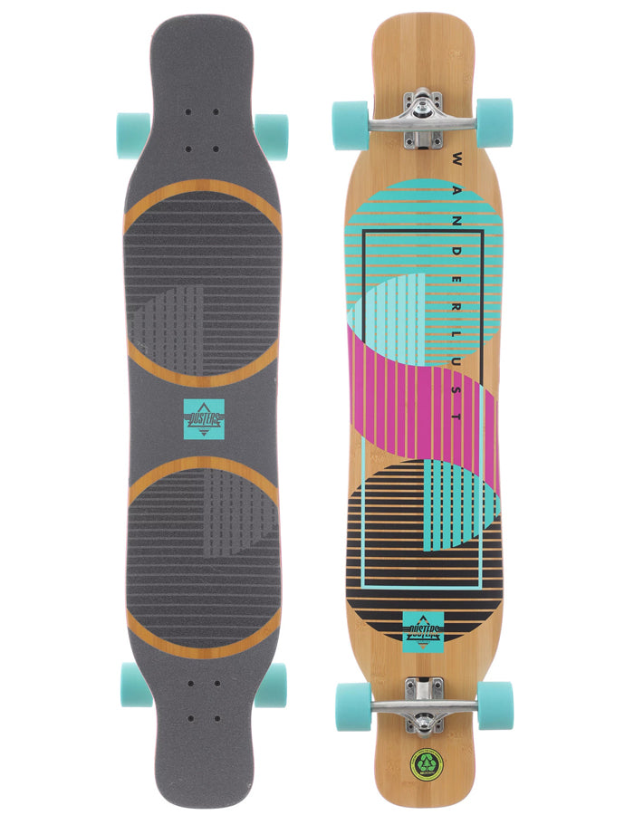  DUSTERS WANDERLUST TEAL PURPLE 47" LONGBOARD DANCE