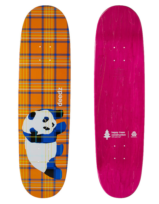  ENJOI SKATEBOARDS 8.375" DEEDZ PLAID PANDA SUPER SAP DECK