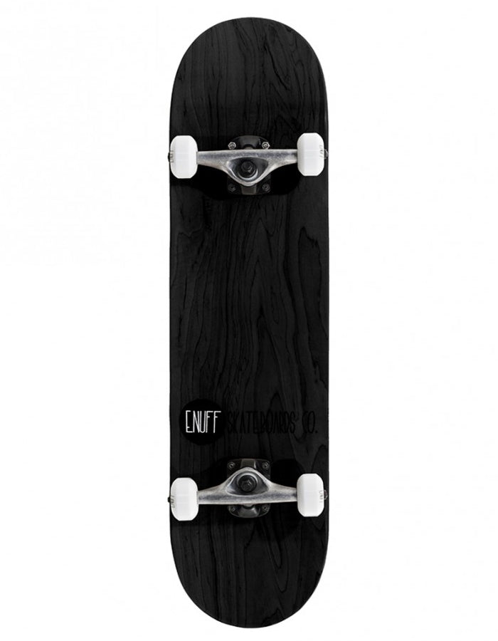  ENUFF 8" LOGO STAIN SKATEBOARD COMPLETEBLACK