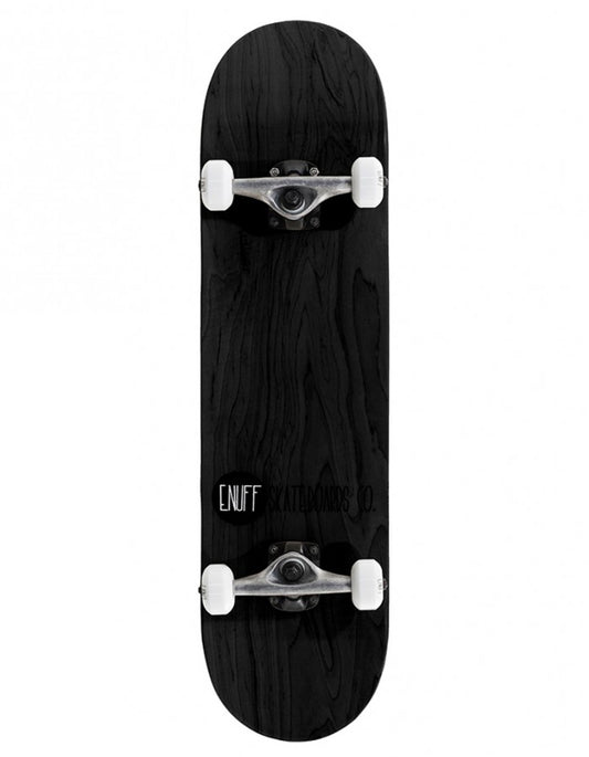  ENUFF 8" LOGO STAIN SKATEBOARD COMPLETEBLACK