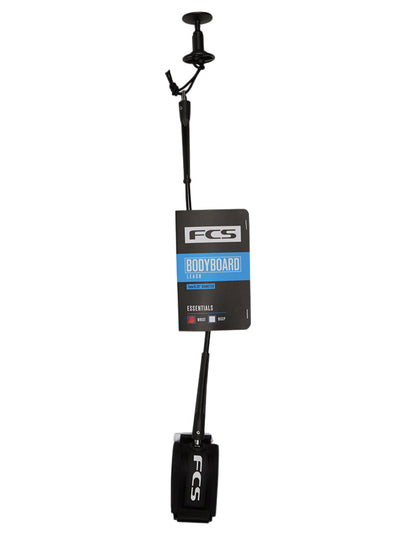  FCS BODYBOARD ESSENTIAL LEASH WRIST LEASH BLACK