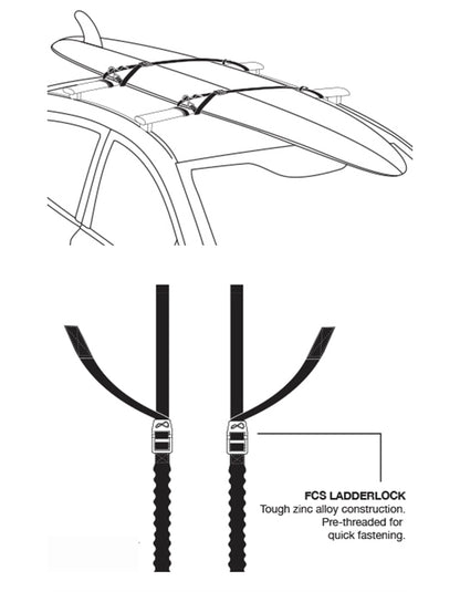  FCS PREMIUM BUNGY TIE DOWNS
