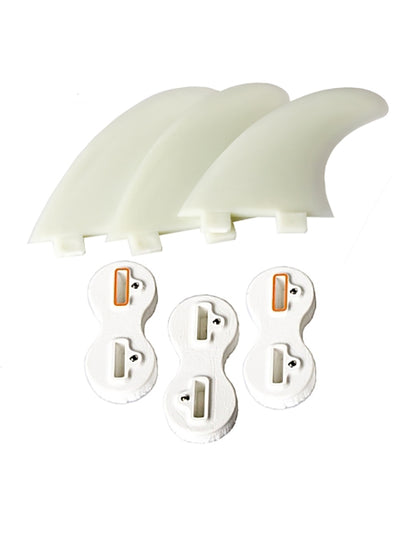  FCS FUSION PRODUCTION PLUG SET TRI FIN THRUSTER