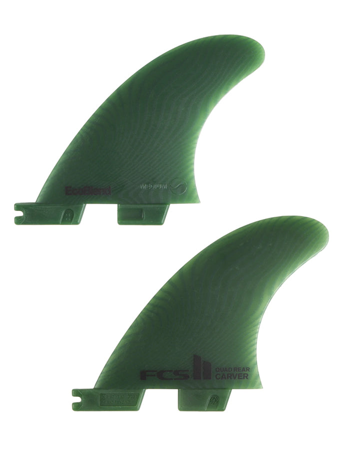 FCS II CARVER NEO GLASS ECO BLEND QUAD REAR FIN SET SAGE