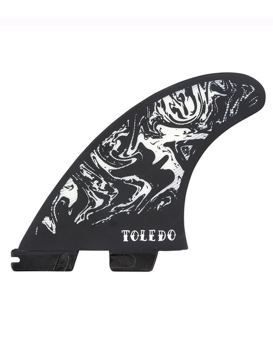  FCS II FILIPE TOLEDO TRI FIN SET BLACK WHITE