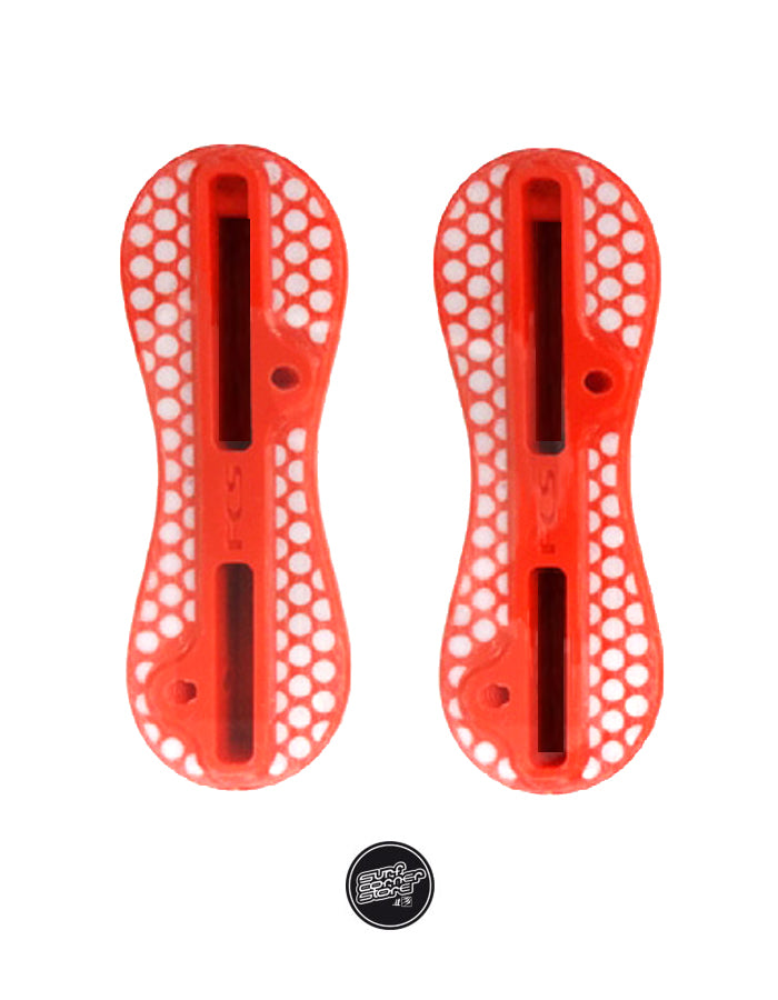  FCS II PRODUCTION KIT PLUG SET SIDE FINS 9° RED