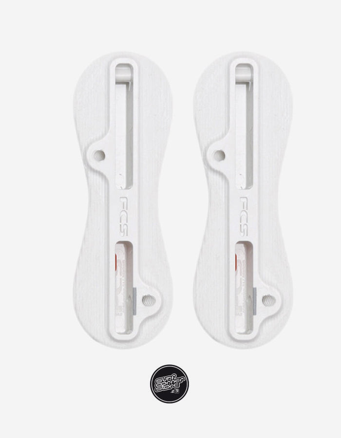  FCS II PRODUCTION KIT PLUG SET SIDE FINS 9° WHITE