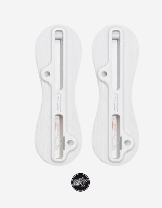  FCS II PRODUCTION KIT PLUG SET SIDE FINS 9° WHITE