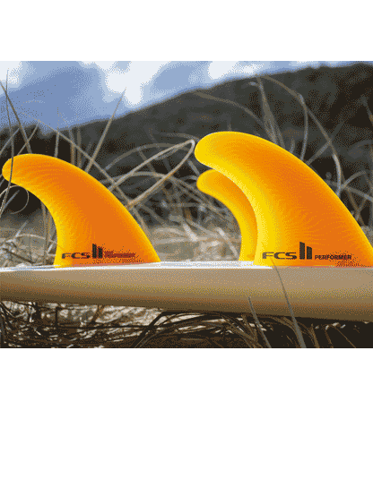  FCS II PERFORMER NEO GLASS ECO BLEND TRI FIN SET MANGO