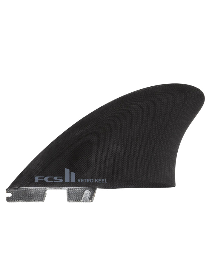  FCS II RETRO KEEL TWIN FINS BLACK