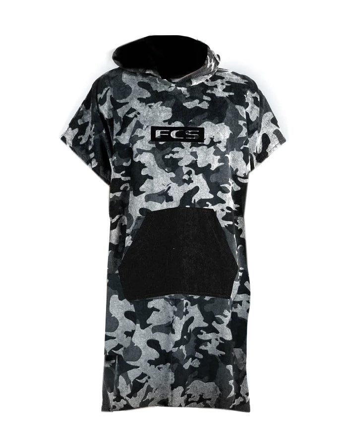  FCS TOWEL PONCHO JUNIOR BLACK CAMO