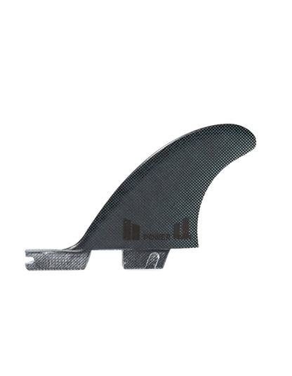  FCS II POWER TWIN PG + 1 XLARGE CLEAR RETAIL FINS BLACK
