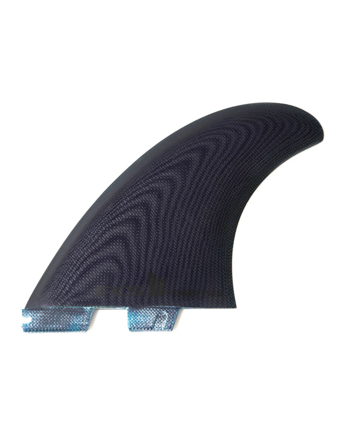 FCS II POWER TWIN PG + 1 XLARGE CLEAR RETAIL FINS BLACK