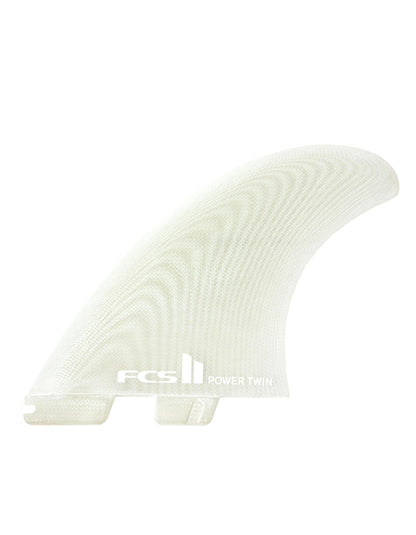  FCS II POWER TWIN PG + 1 XLARGE CLEAR RETAIL FINS