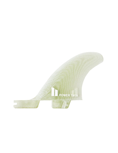  FCS II POWER TWIN PG + 1 XLARGE CLEAR RETAIL FINS