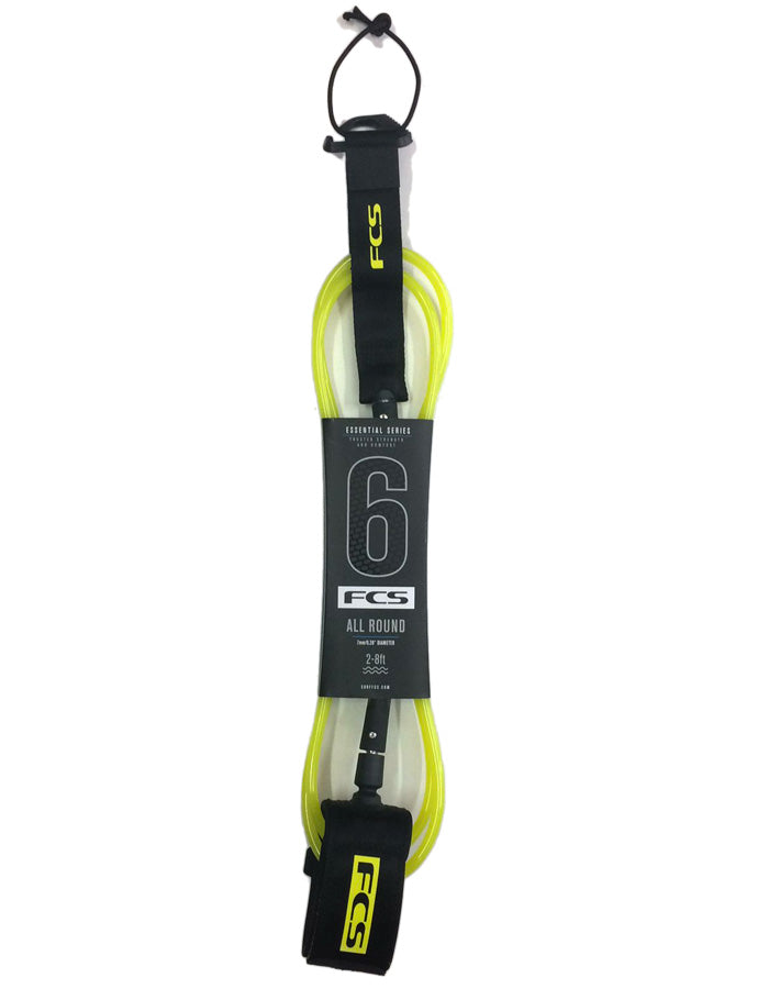  FCS ALL ROUND ESSENTIAL LEASH 6' BLACK