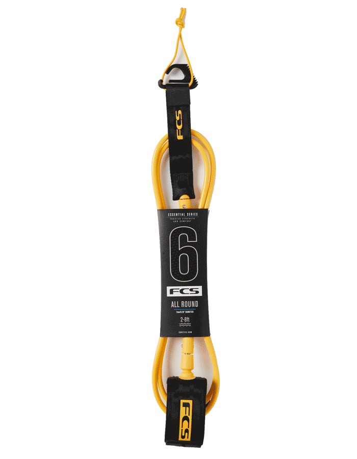  FCS ALL ROUND ESSENTIAL LEASH 6' BLACK
