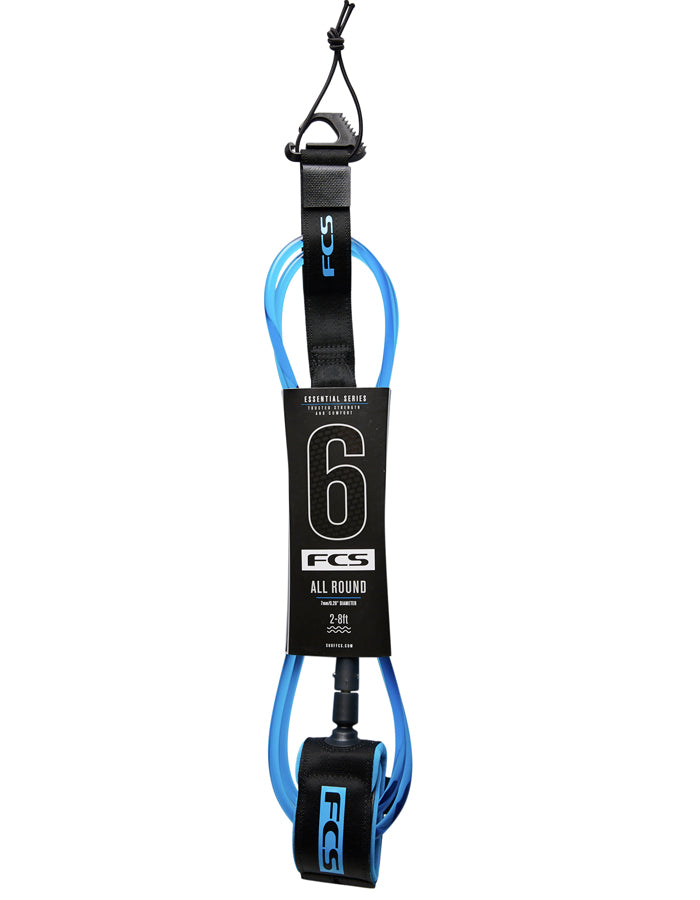  FCS ALL ROUND ESSENTIAL LEASH 6' BLACK