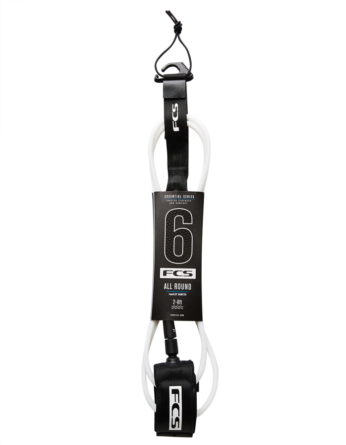  FCS ALL ROUND ESSENTIAL LEASH 6' BLACK