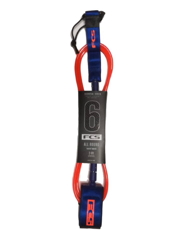  FCS ALL ROUND ESSENTIAL LEASH 6' BLACK